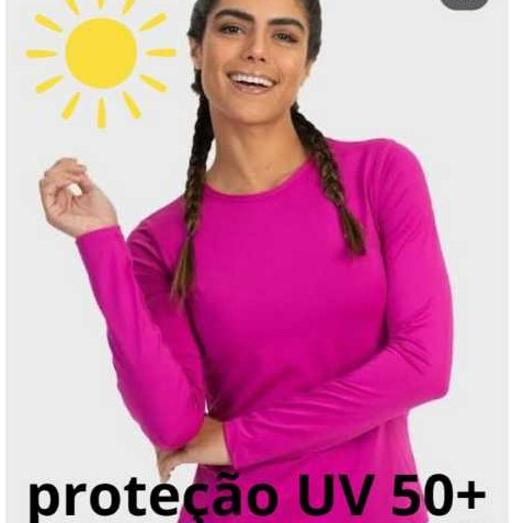 Camisa Feminina Protecao Solar UV50+ Premium Termica Praia Manga Longa Blusa