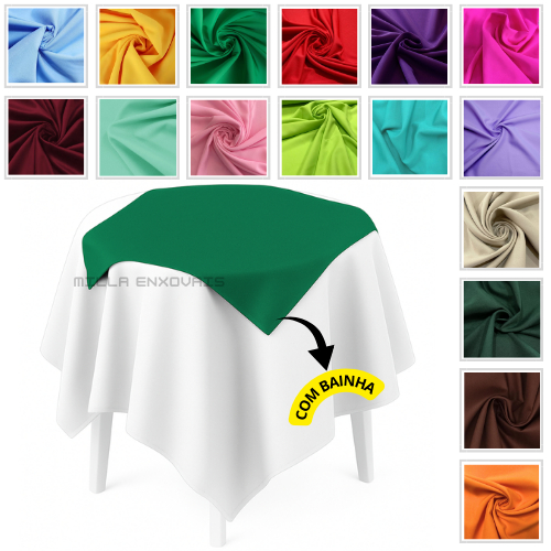 Kit 10 Toalhas de mesa Oxford Cobre Manchas 0,75x0,75 com bainha – Para Buffet, Festas e Eventos decoração em Oferta na Shopee