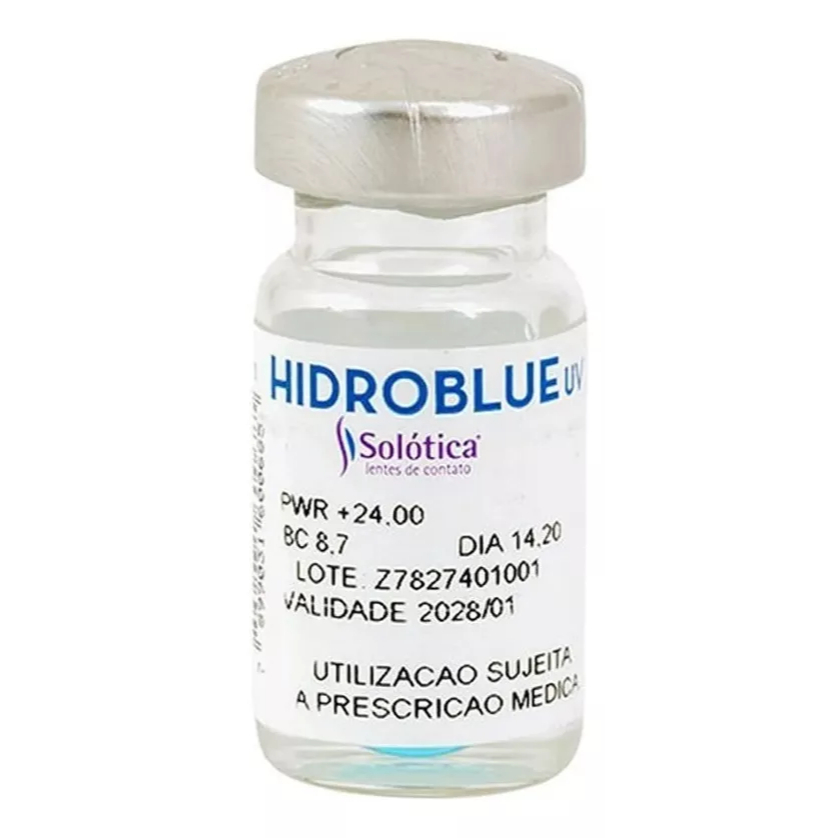 Lente De Contato Anual Hidroblue Incolor C/ Grau (1 Unidade) em Oferta na Shopee