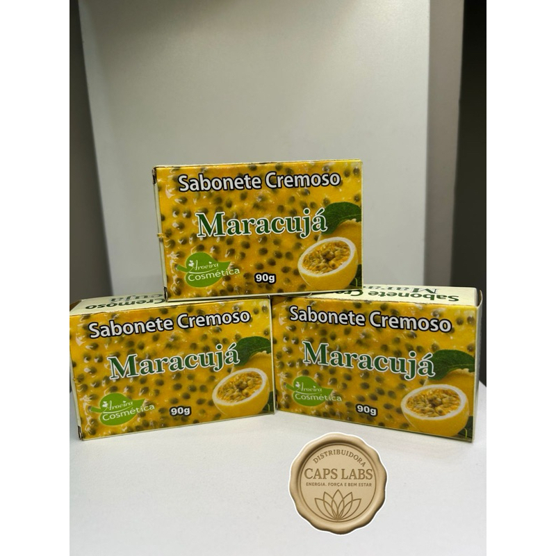 Kit de 3 Sabonetes Cremoso de Maracujá - 90g - A. Cosmética