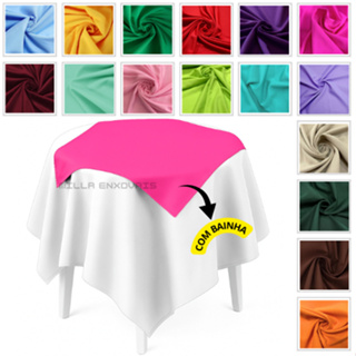 Kit 30 Toalhas de mesa Oxford Cobre Manchas 0,75x0,75 com bainha – Para Buffet, Festas e Eventos decoração em Oferta na Shopee