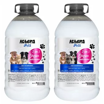 Shampoo Condicionador Pré Lavagem Cerâmicas 5 Lt Para Pet Cachorro E Gatos - Limpeza Profunda Linha Pet Shop