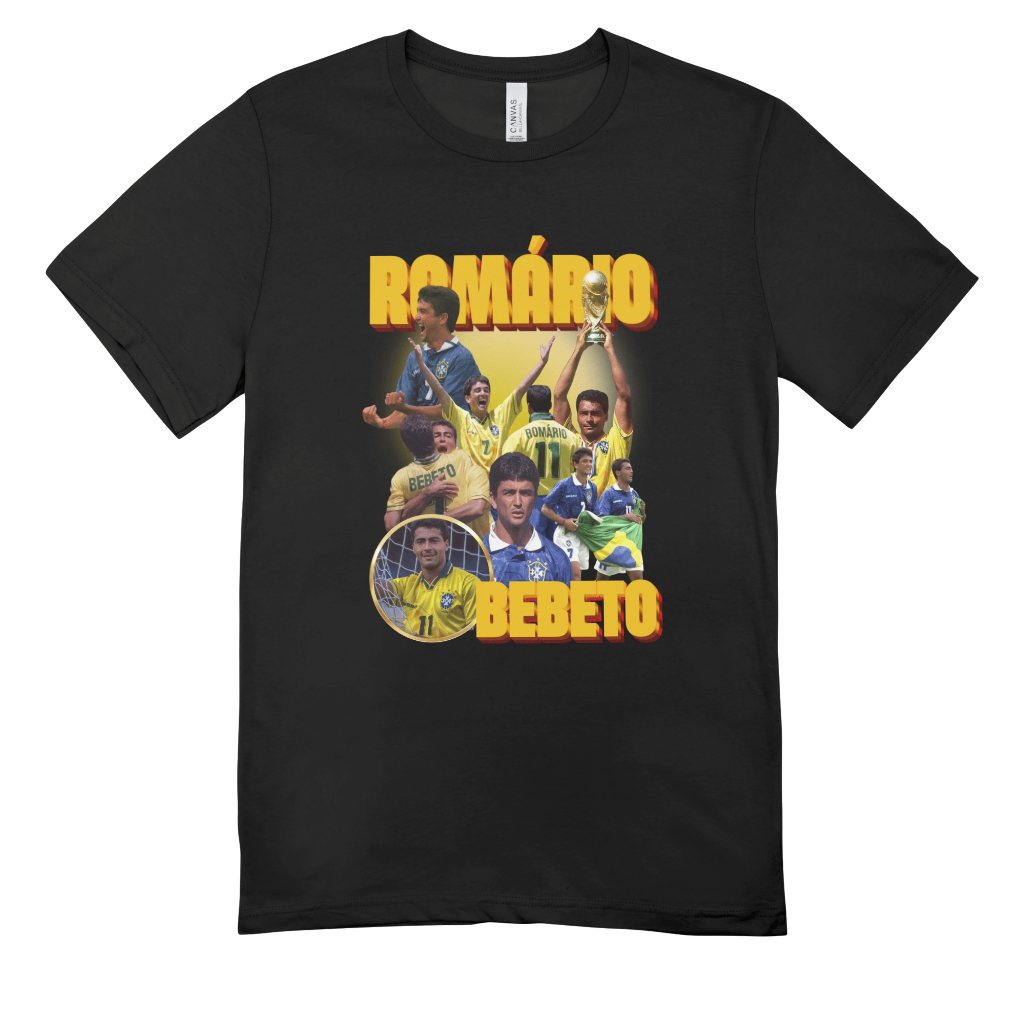 Camisetas Algodão Unissex Tshirt Graphic tee Romario e Bebeto