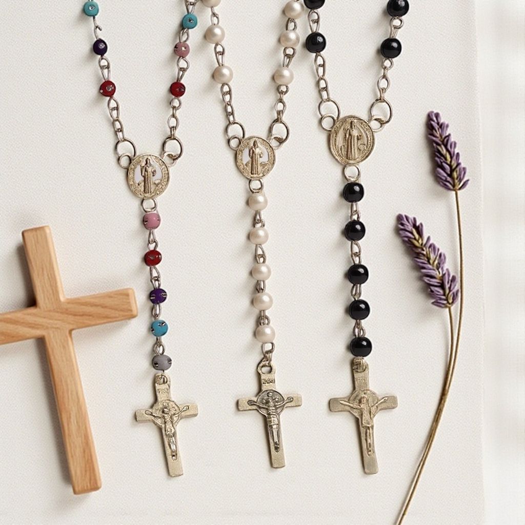 6 Terço Na Garrafinha Vidrinho São Bento Nossa Senhora Aparecida