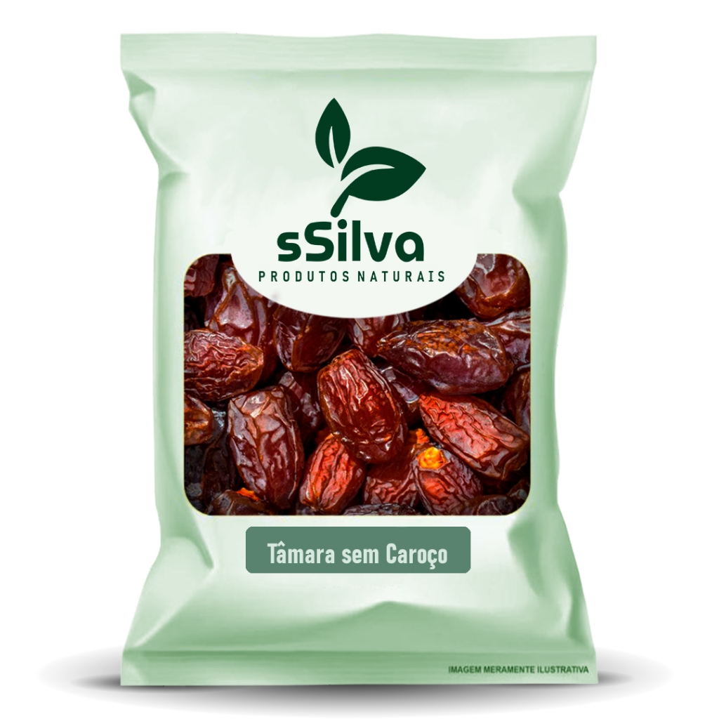 Tâmara sem Caroço (Fruta Seca) sSilva Produtos Naturais