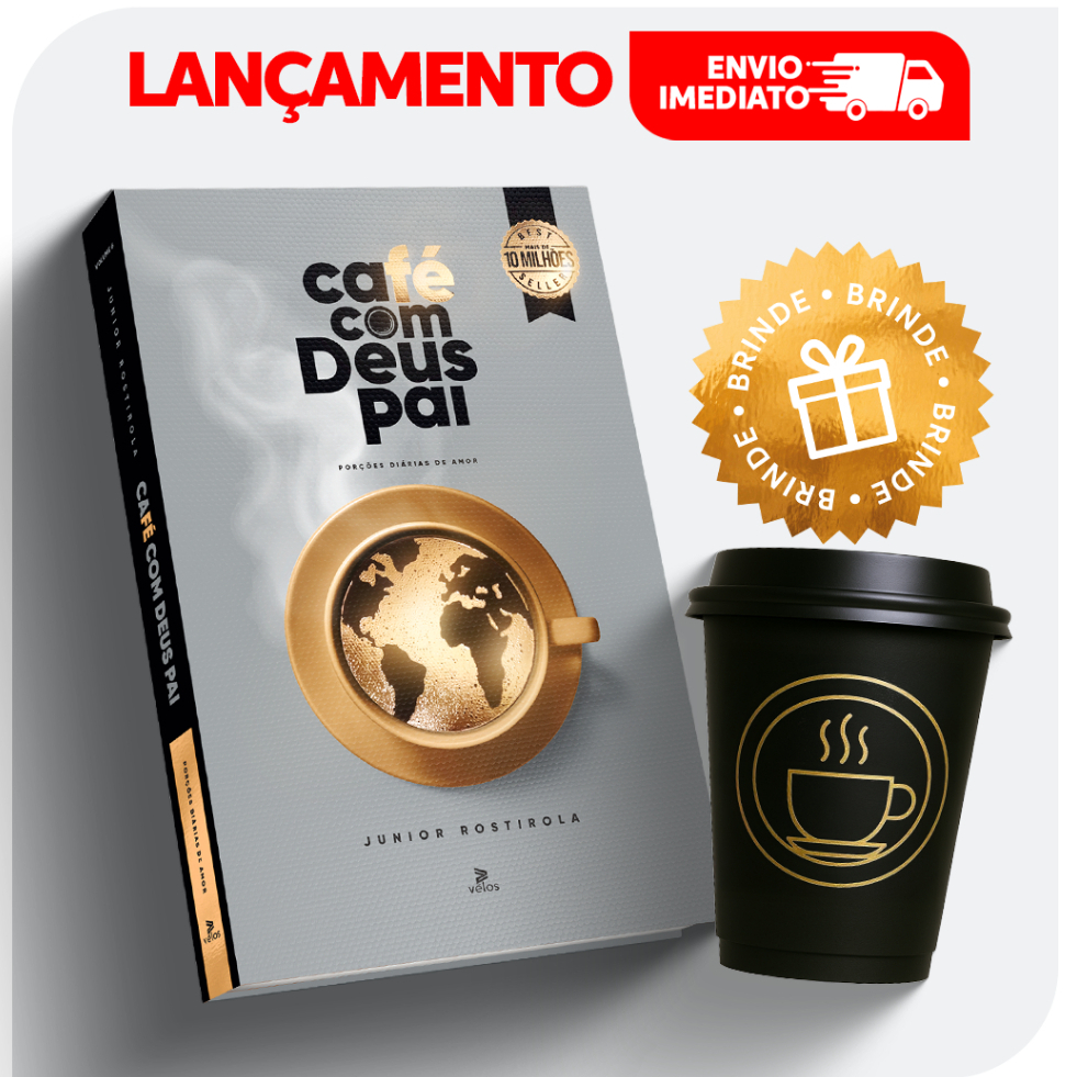 CAFÉ COM DEUS PAI | EDIÇÃO 2026 | PORÇÕES DIÁRIAS DE AMOR + MINI COPO