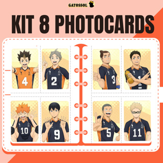 KIT 8 PC Mini fotos Haikyuu!! Karasuno Fanmade - Cards Haikyu em Oferta na Shopee