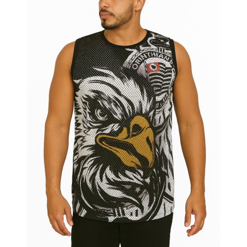 Regata Tecido Verão Gaviões da Fiel Masculino em Oferta na Shopee