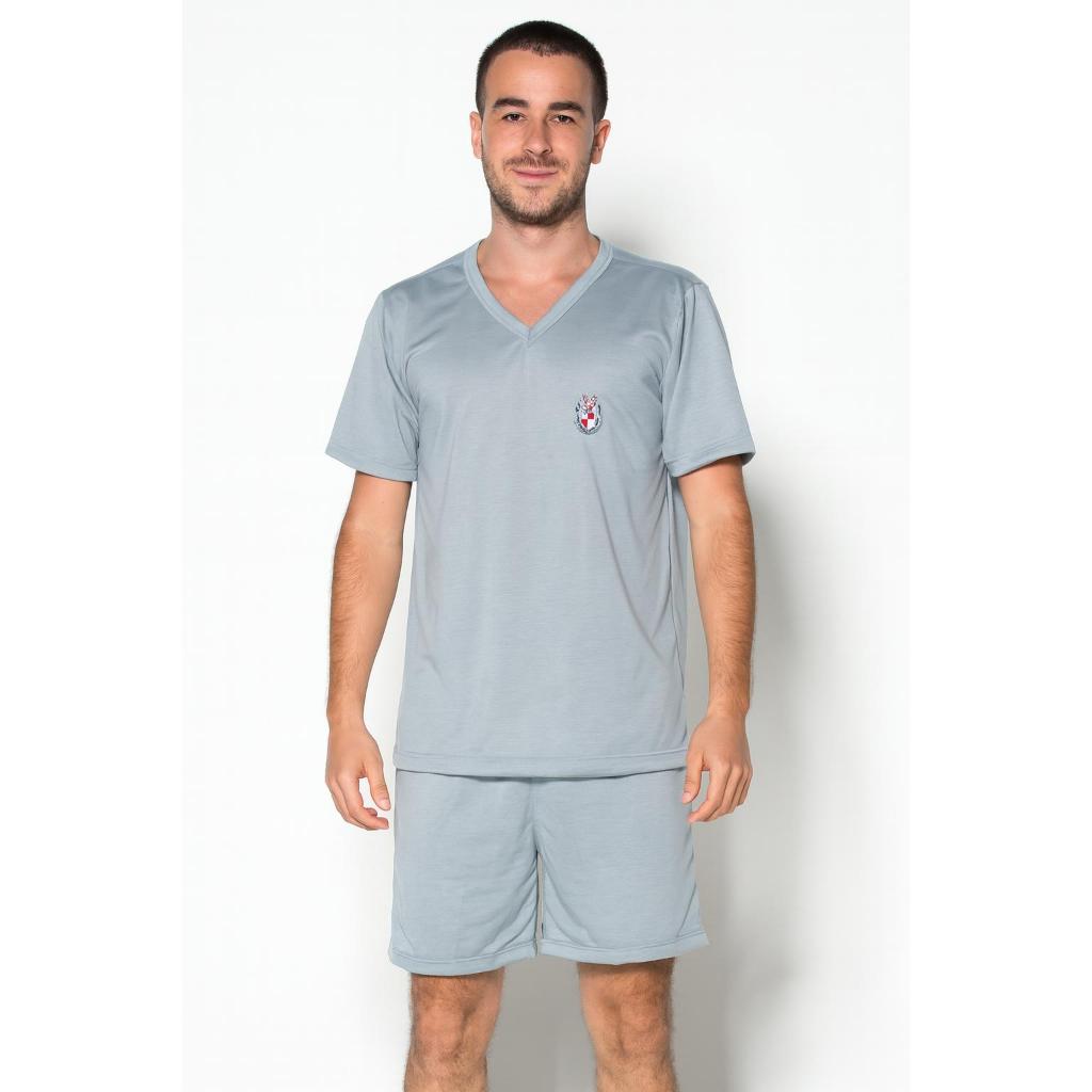 Pijama Masculino Adulto de Verão Confortável para dormir Cirurgico Manga Curta E Short