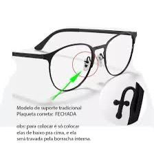 Plaqueta de Silicone para Óculos Modelo Parafuso 13mm (P)– Pacote com 50 Pares
