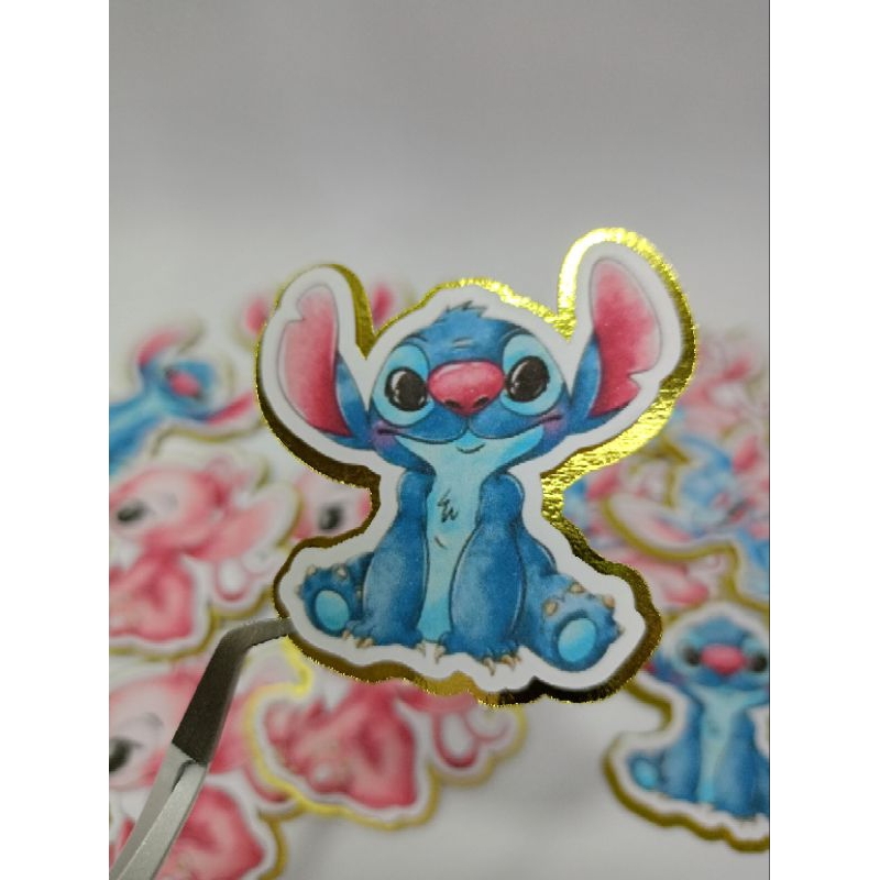 KIT APLIQUES PERSONAGENS 3D COM LAMICOTE DOURADO - FESTA - ANIVERSÁRIO - LEMBRANCINHAS