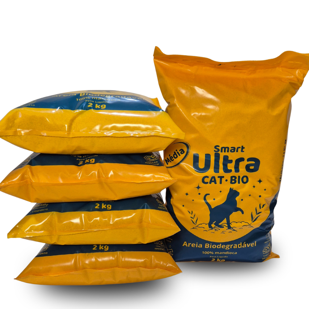 Areia Biodegradável Vegetal para Gatos Kit – Natural Alta Absorção e Controle de Odores em Oferta na Shopee
