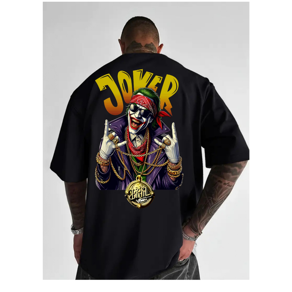 Camiseta Casual Streetwear Algodão Premium Joker Mandrake