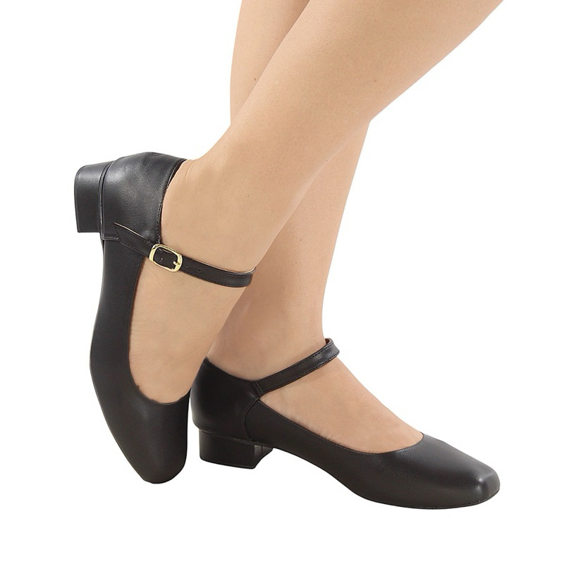 Sapato Boneca Mary Jane salto 3 cm confort original em Oferta na Shopee