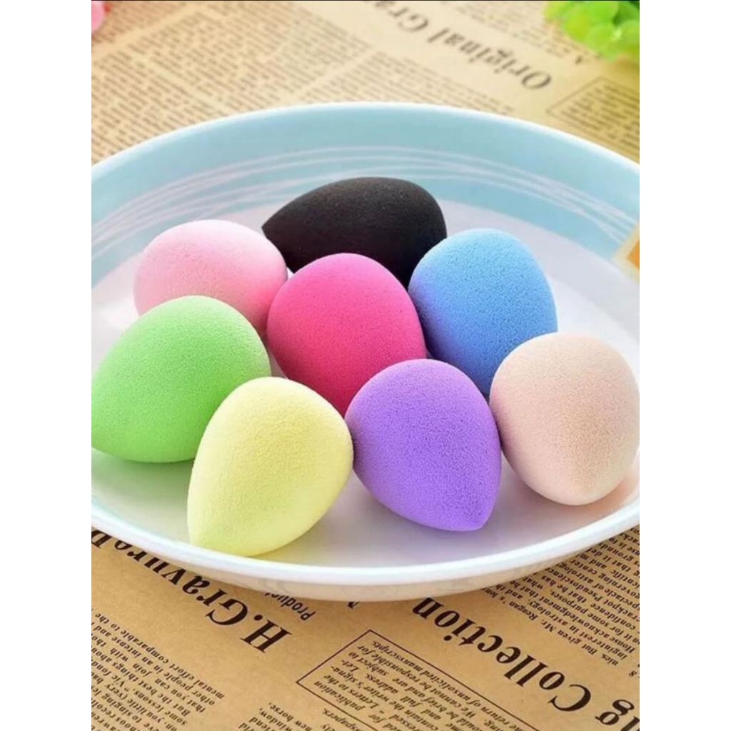 kit com 12/24/36pcs  Esponjas Gota Para rosto e Maquiagem Corretivo E Base