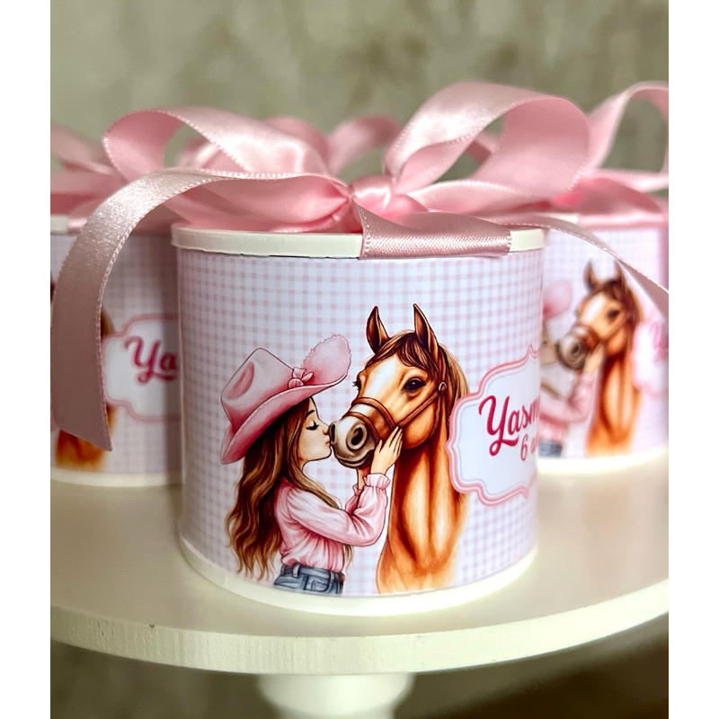 Kit tubolatas personalizadas BOIADEIRA • Lembrancinha maternidade | aniversário | chá de bebê • 5x6