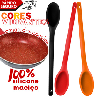 Colher Silicone Resistente Grande 30cm para Refogar Mecher Brigadeiro em Oferta na Shopee