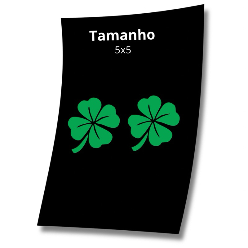 2 Adesivos Trevo verde  5x5 decorativo bike/moto/carro em Oferta na Shopee