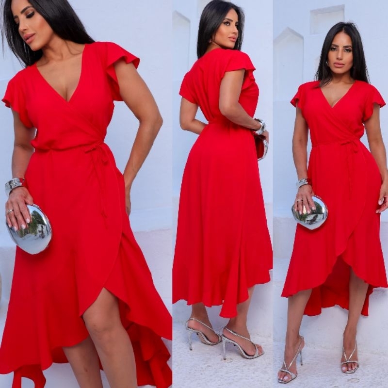 Vestido Envelope Vermelho na Black Friday 2025 | BuscaProdutos