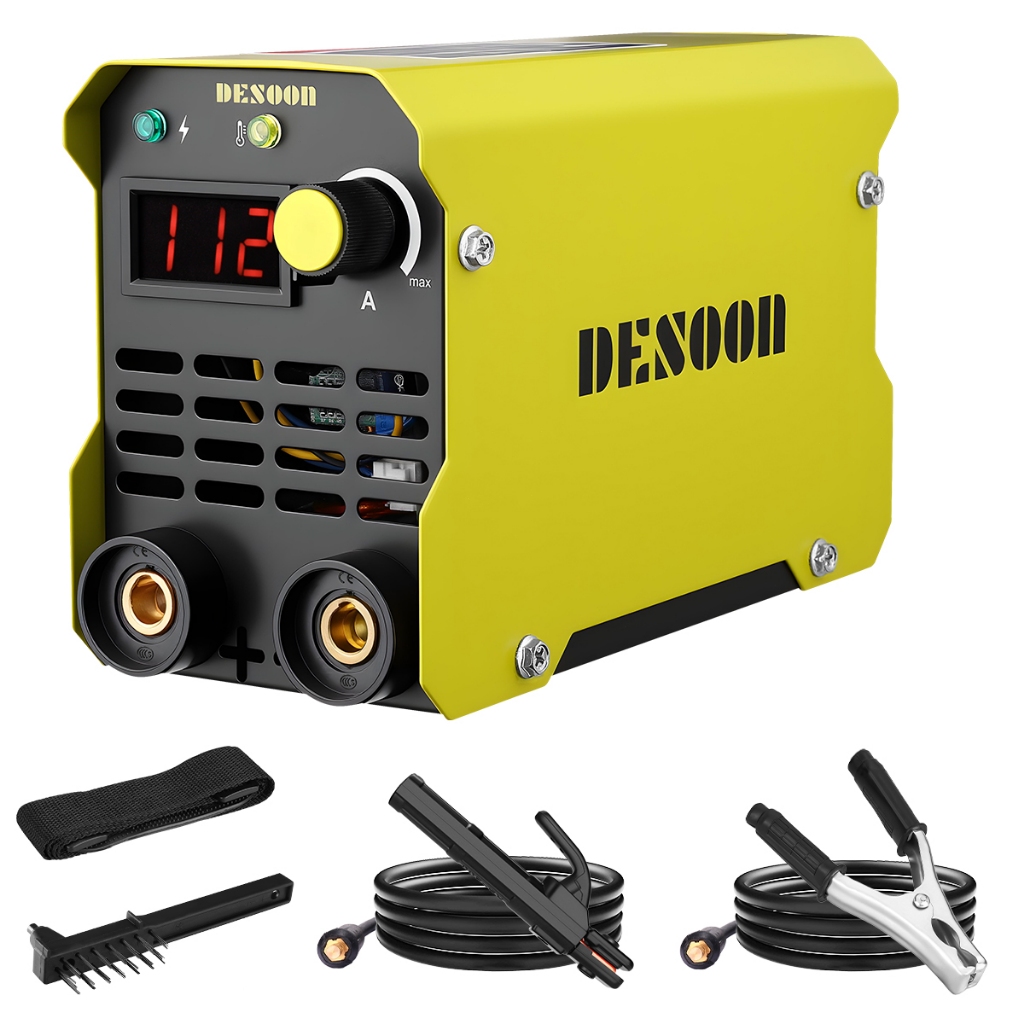Máquina de Solda MMA Eletrica Portatil 220V 120A Visor Digital Com Proteção Contra Superaquecimento E Acessórios Desoon em Oferta na Shopee