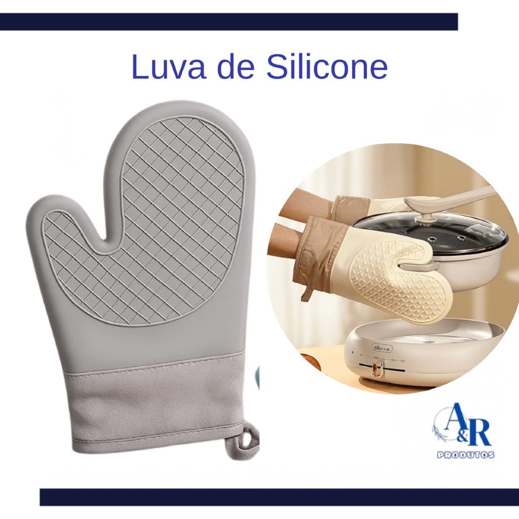 Luva De Silicone Térmica De Cozinha Forno Fogão