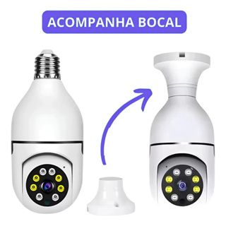 Camera Segurança Câmera IP Externa A Prova D'água WiFI 360 Áudio Infravermelho Interno Sem Fio Câmeras de Vigilância E27 em Oferta na Shopee
