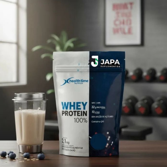 Whey Protein Health Time 100% Pure Proteína Isolado Concentrado Hidrolisado Health Time Nutrition em Oferta na Shopee