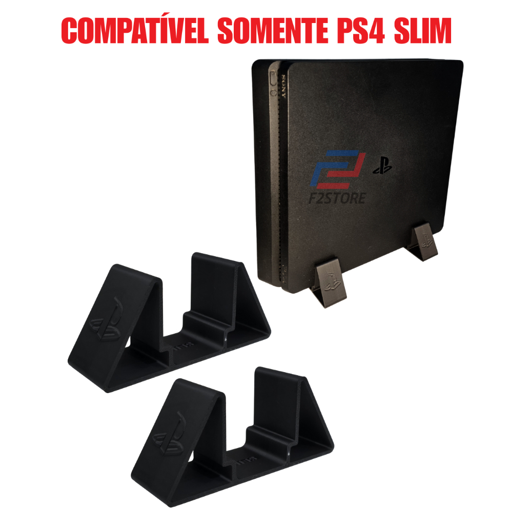 Base Apoio Mesa Pezinho Suporte Vertical Ps4 Slim Playstation Preto Envio Imediato Pronta Entrega