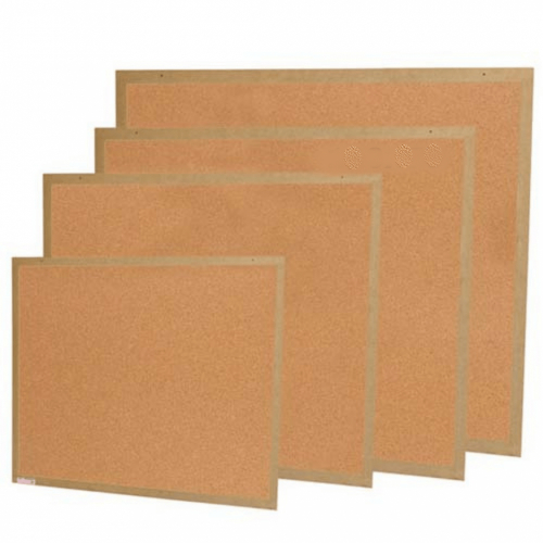 Quadro de avisos cortiça 120x90cm Supertela - Acompanha alfinete