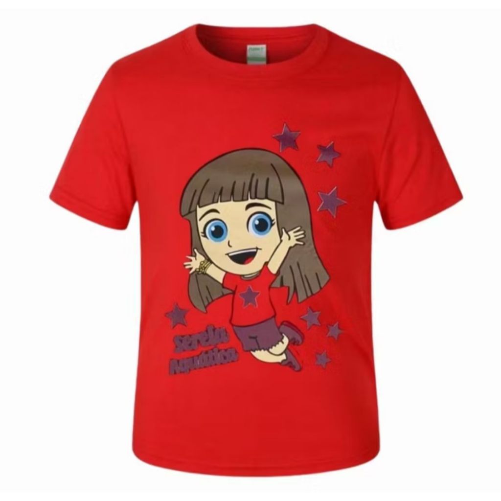 Camiseta camisa blusa infantil Lucas Neto e Gi Fantasia Unissex 100% Algodão JF Essencial