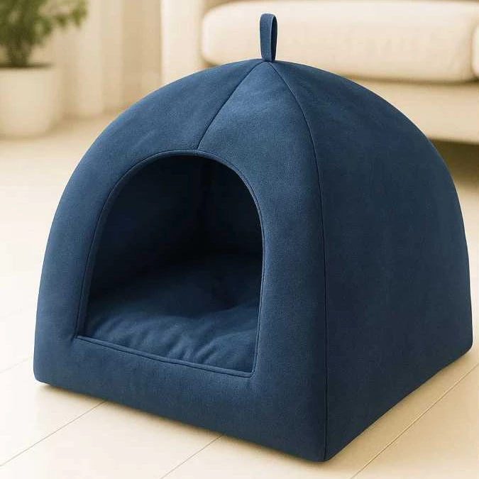 Cama para cachorro Toca Tenda Cabana 2 em 1 Gato Cães Iglu Impermeável Lavável Pet P a G