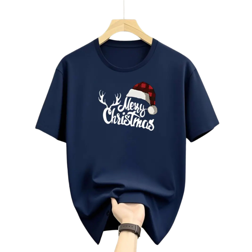 Camiseta Merry Christimas 25 Lançamento Algodão Confortavel Linha Premium Varias Cores Final De Ano