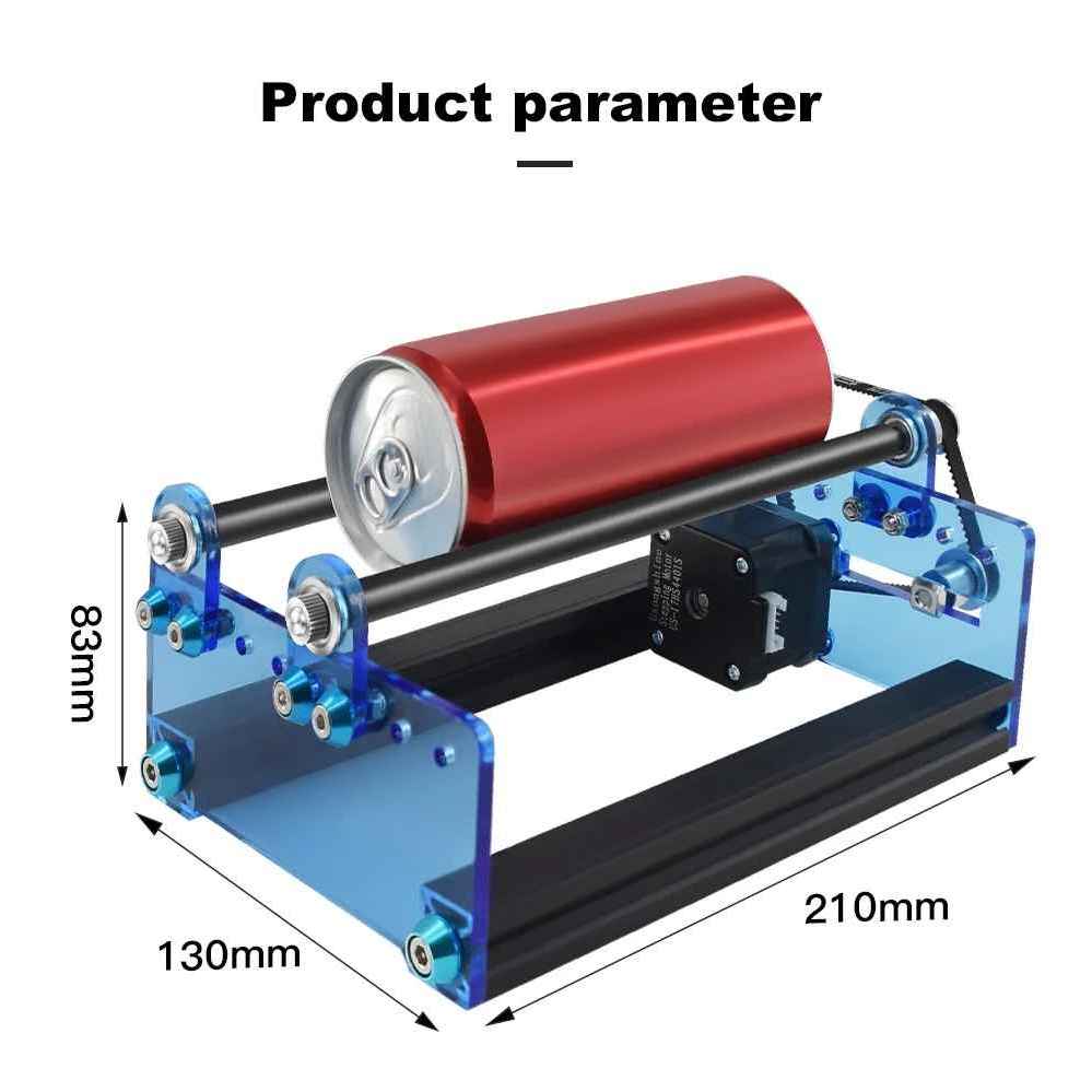 Rolo De Gravação A Laser Para Objetos Cilíndricos Com 360 ° Eixo Rotativo 5 Ajustes De Ângulo em Oferta na Shopee