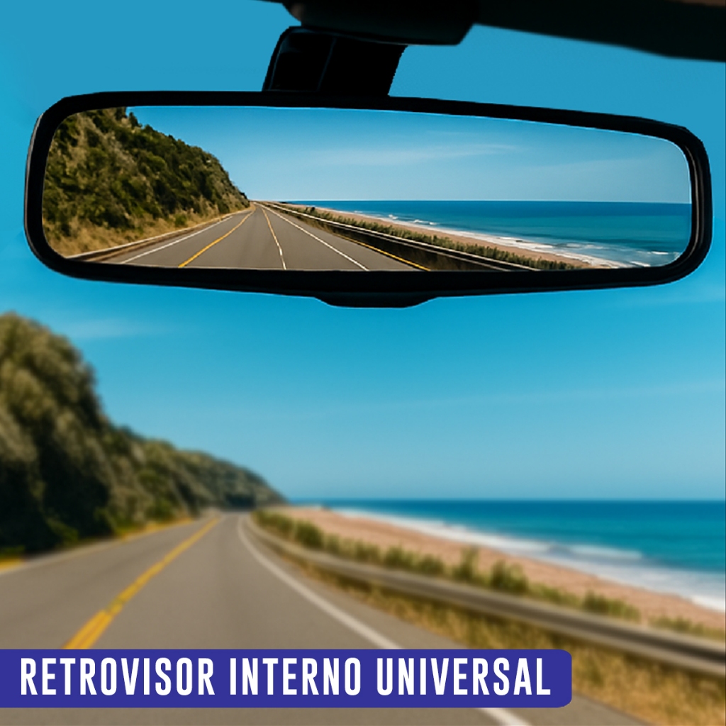 Retrovisor Interno Universal Carro Retrovex – Fita Dupla Face Inclusa