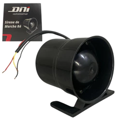 Sirene Intermitente De Marcha Ré Bivolt 110dB Piezoelétrica 12v 24v Universal DNI 4027