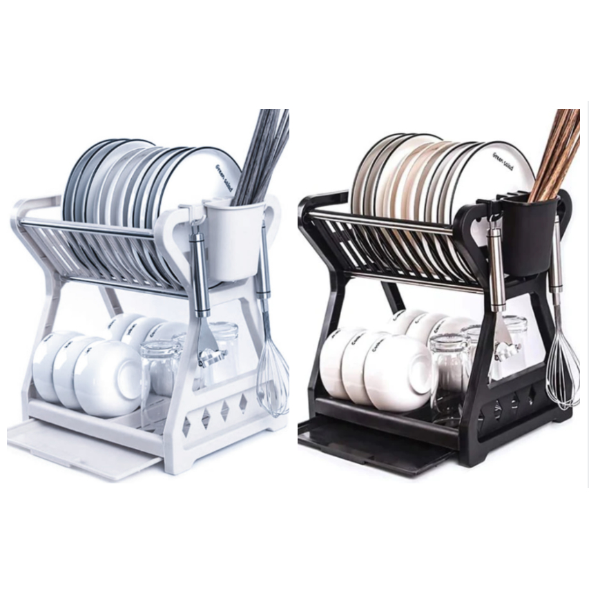 Escorredor De Louça Cozinha Pratos E Talheres Plastico Top Casa em Oferta na Shopee