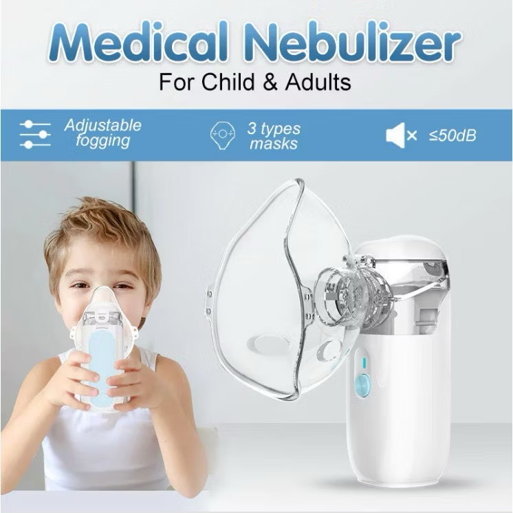 Inalador Nebulizador Portátil Ultrassônico Atomizador De Baixo Nó Para Crianças E Adultos