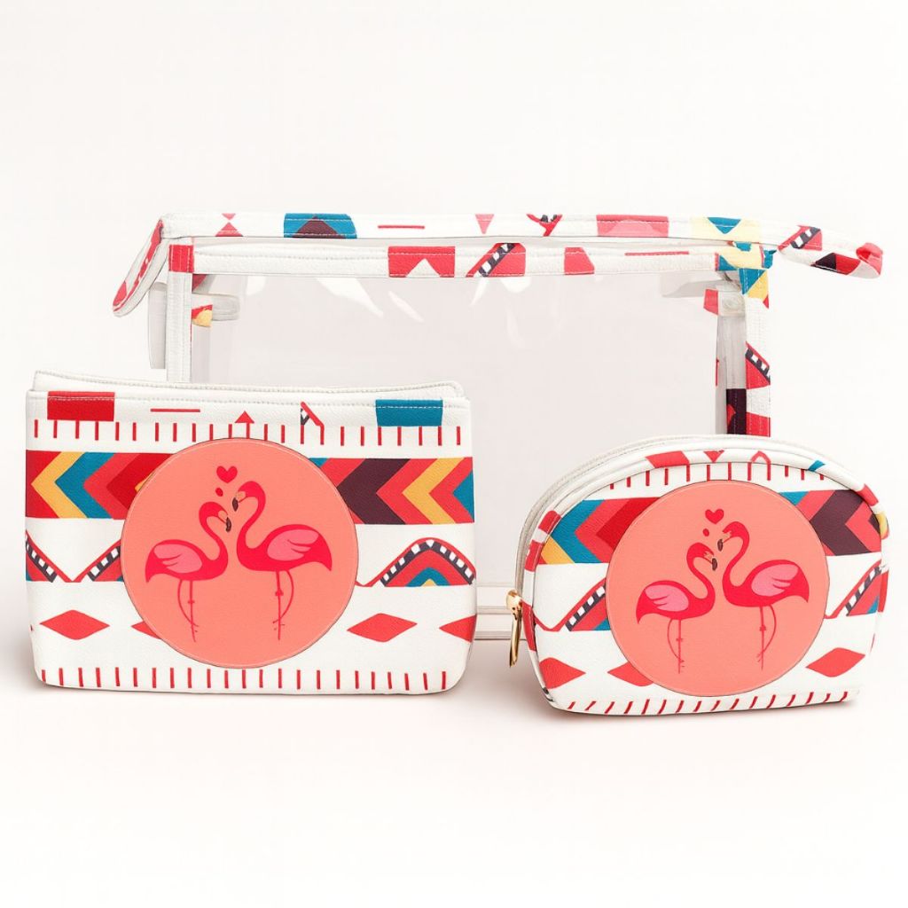 Necessaire Para Viagem e Bolsa Necessaire Para Viagem 3 Peças Porta Shampoo Creme Sabonete