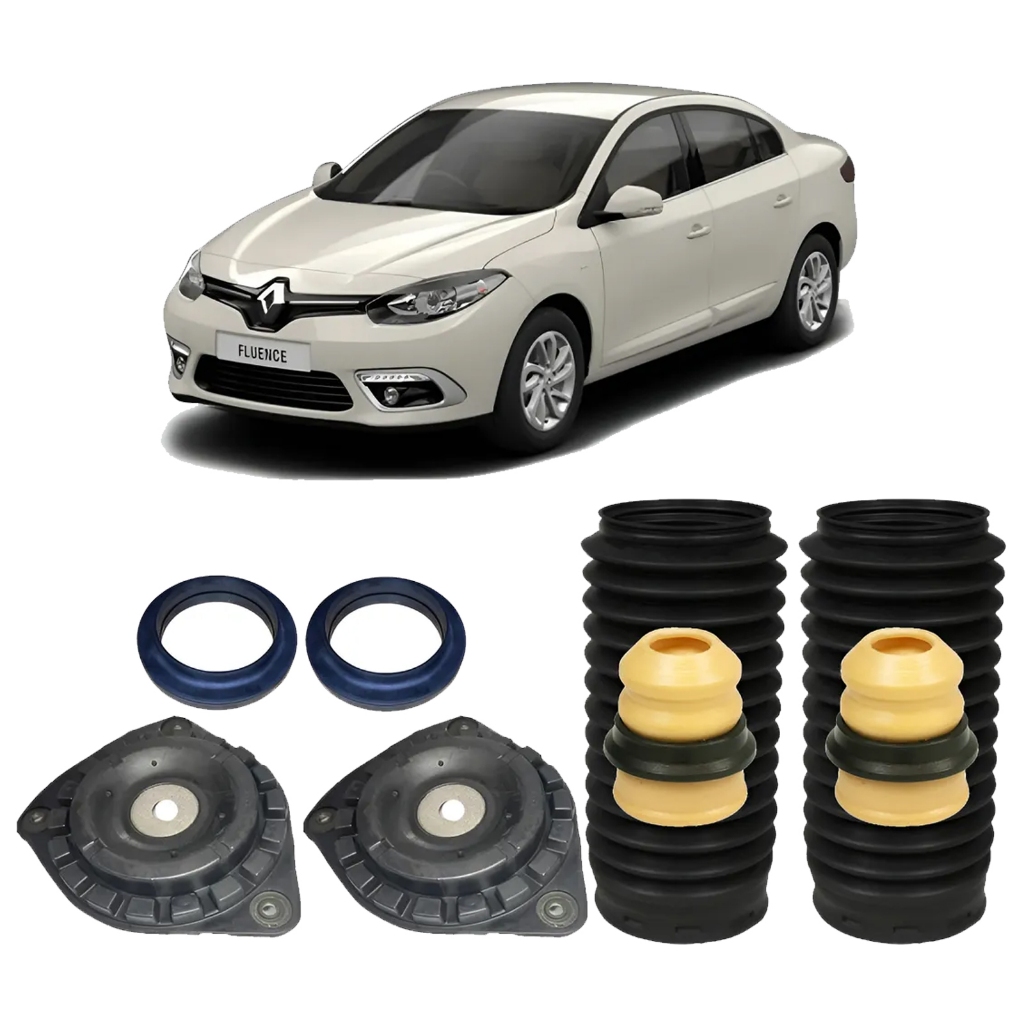 Kit Coxim Rol Batente Coifa Dianteira Renault Fluence 2011 2012 2013 2014 2015 2016 2017 A 2018
