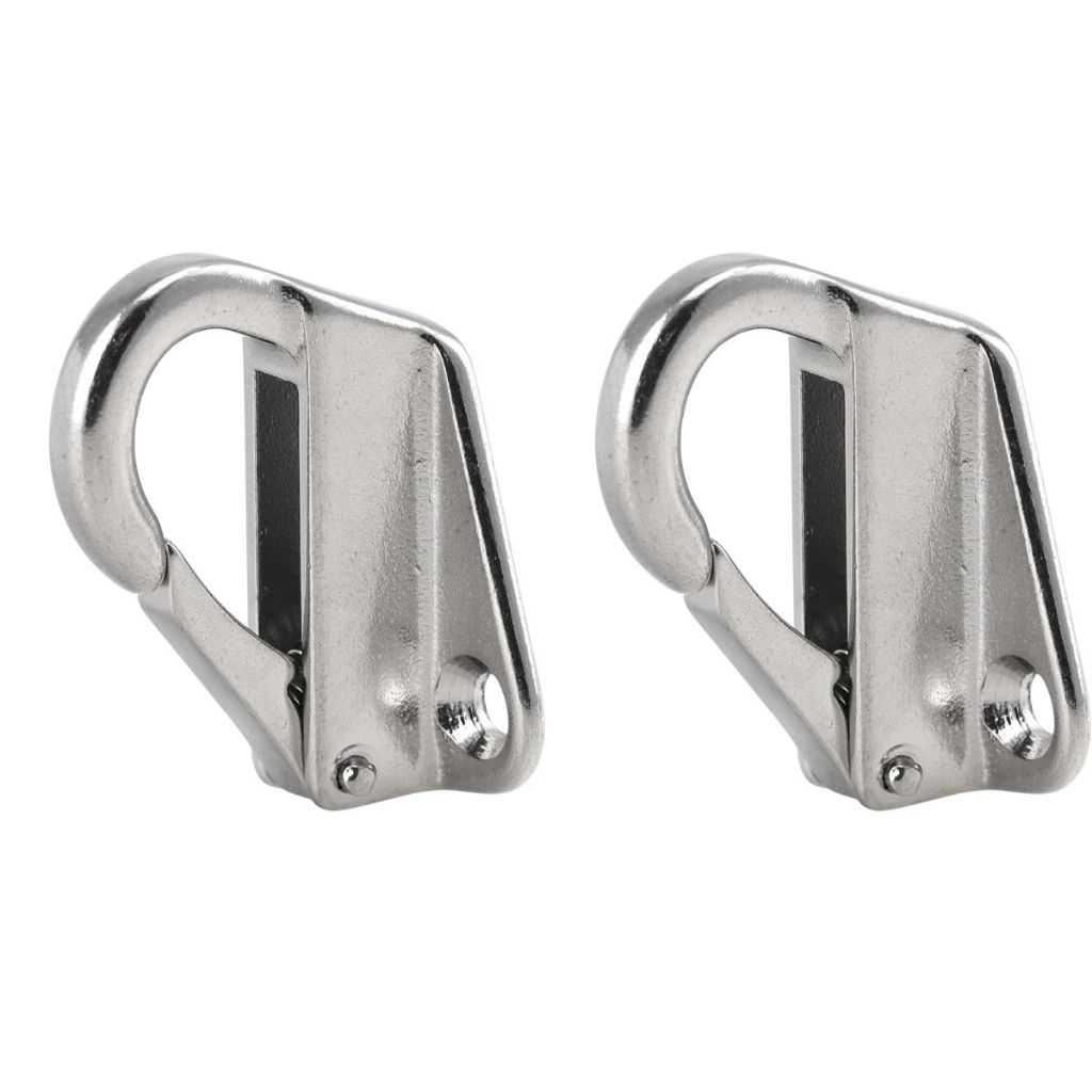 Par de Suporte Tipo Gancho Engate Rápido Em Aço Inox Para Defensa