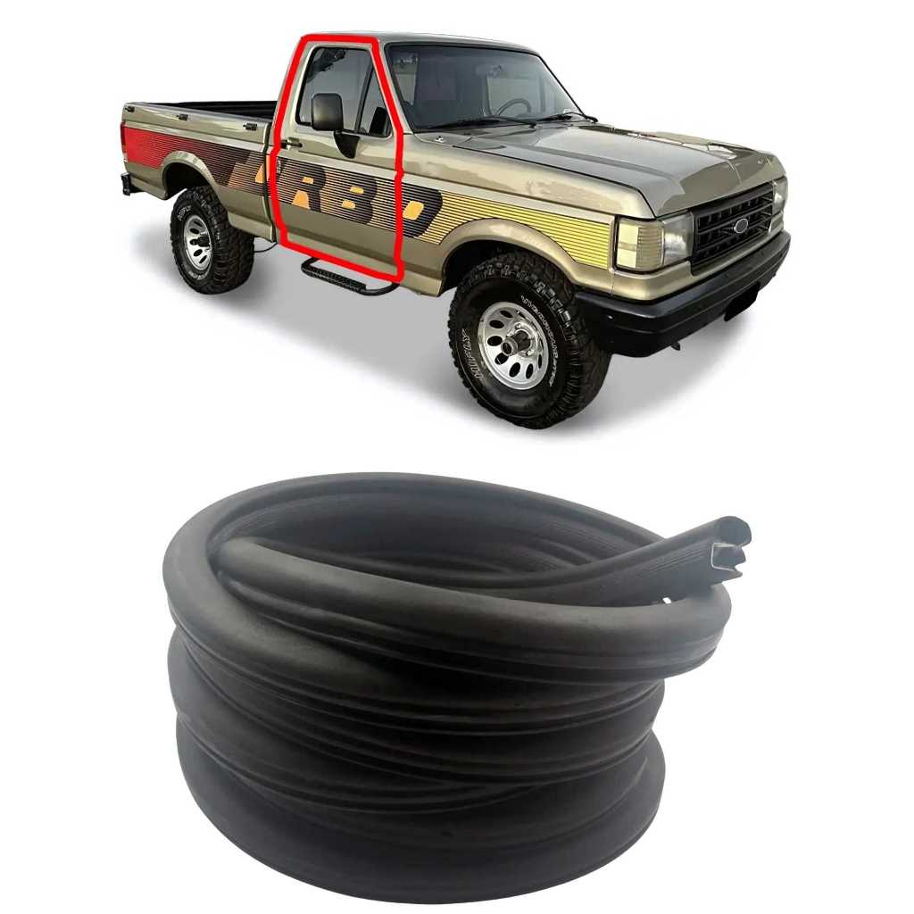 Borracha De Vedação Porta Ford F1000 1993 a 1998 Borrachauto