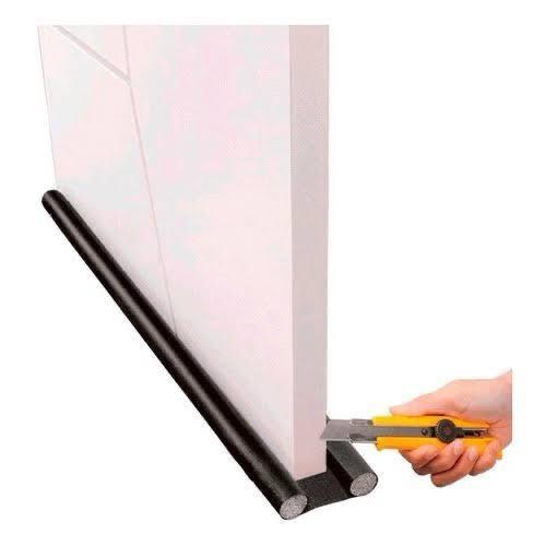 Veda Porta Rolinho Duplo Protetor  80 90 100 cm Impermeável Ajustável Marrom Preto