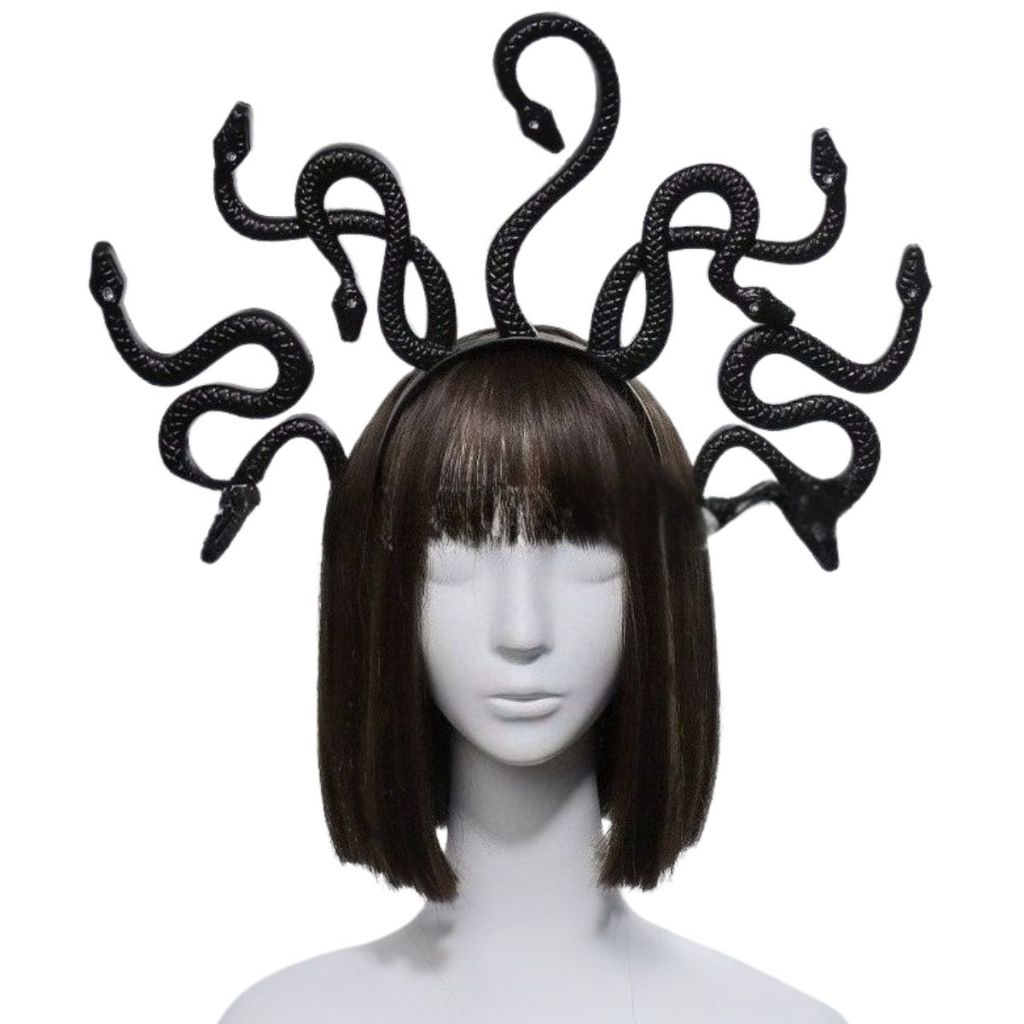 Tiara Medusa Cobra Fantasia Cosplay Carnaval Halloween