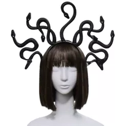 Tiara Medusa Cobra Fantasia Cosplay Carnaval Halloween