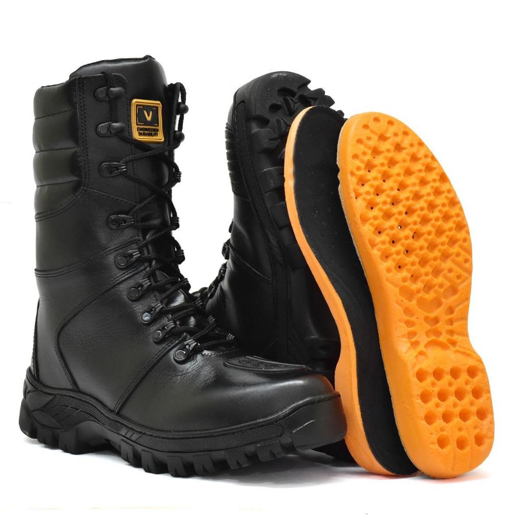Coturno Bota Militar Masculino Tático De Couro Legitimo Reforçado Costurado Super Leve Macio em Oferta na Shopee