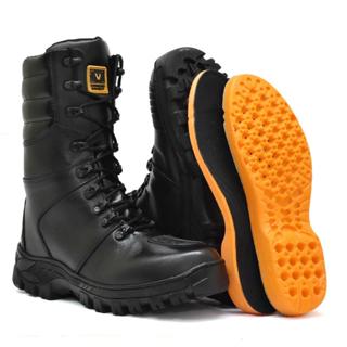 Coturno Bota Militar Masculino Tático De Couro Legitimo Reforçado Costurado Super Leve Macio em Oferta na Shopee