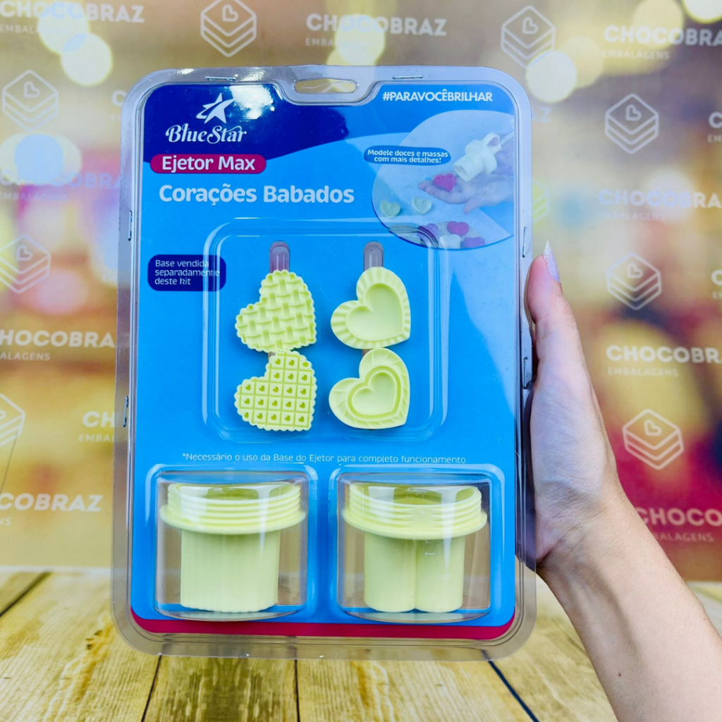 kit Para Ejetor Max Bluestar Coração Babado 6 peças Off// em Oferta na Shopee