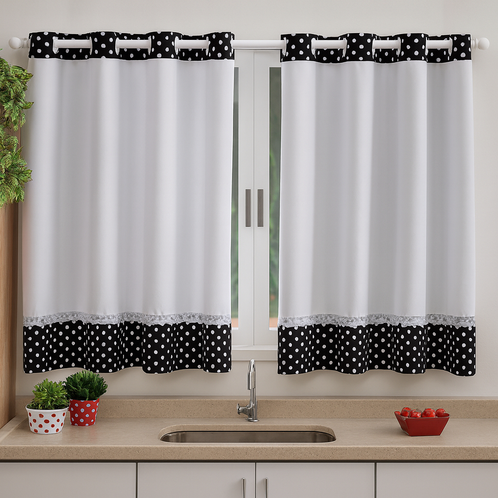 Cortina para Cozinha/Área de Serviço ou Varanda 2,80m x 1,20m | Estampa Exclusiva – Envio Rápido em Oferta na Shopee