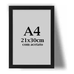 Moldura Para Quadros Certificados Acetato A4 21x30cm