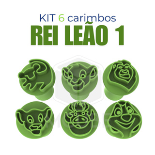 Kit com 6 Carimbos para Docinhos e Brigadeiro - Rei Leão 1 em Oferta na Shopee